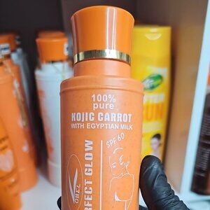Pure kojic carrot extra fairness whitening body lotion with egyptian milk 400ml